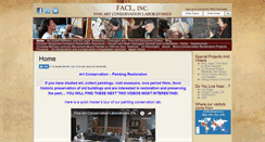 Desktop Screenshot of fineartconservationlab.com